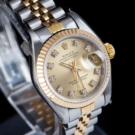 rolex oyster perpetual datejust white gold and diamonds|rolex datejust white gold bezel.